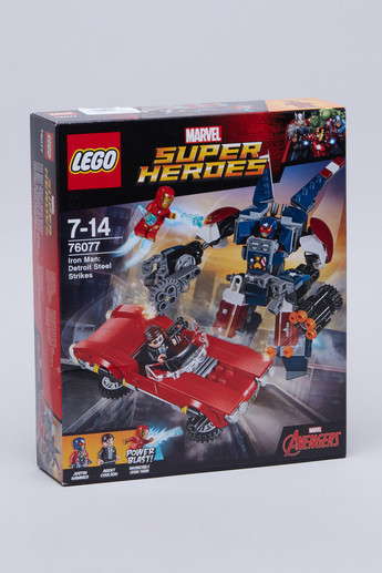 Shop LEGO Iron Man Detroit Steel Strikes Blocks Set 377 Pieces