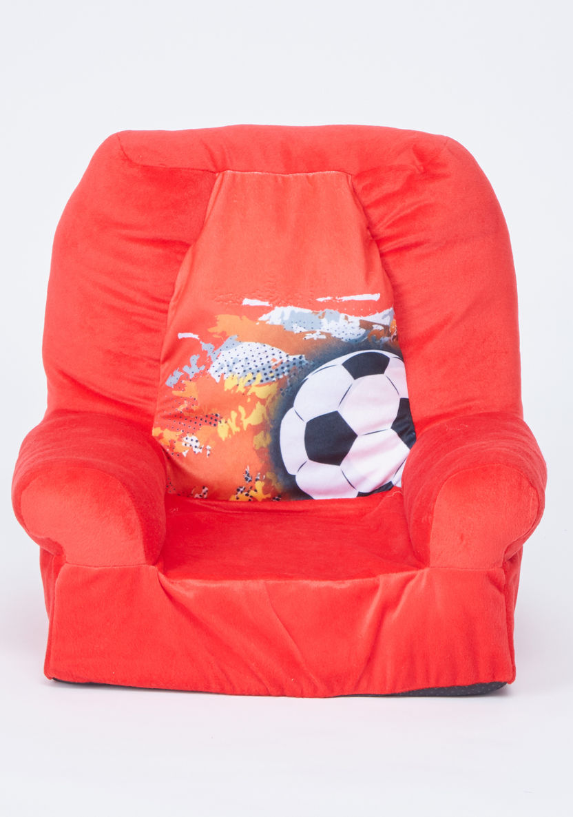 Juniors Soccer Printed 1-Seater Sofa-Chairs and Tables-image-2