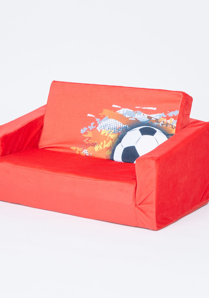 Juniors Soccer Printed Sofa Bed-Chairs and Tables-image-0
