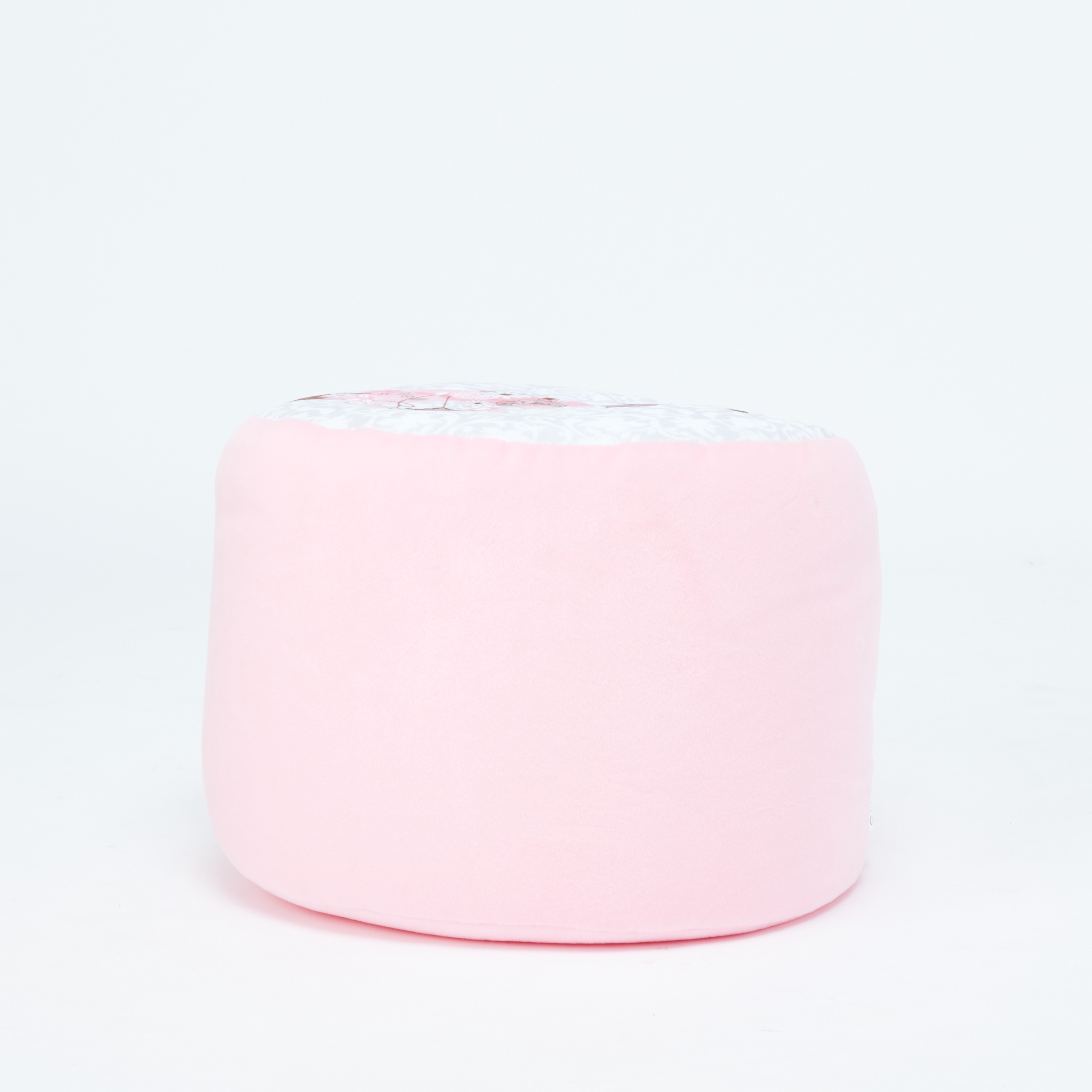 Juniors Bird Nest Printed Round Ottoman-baby-nursery-furniture-chairsandtables-image-1