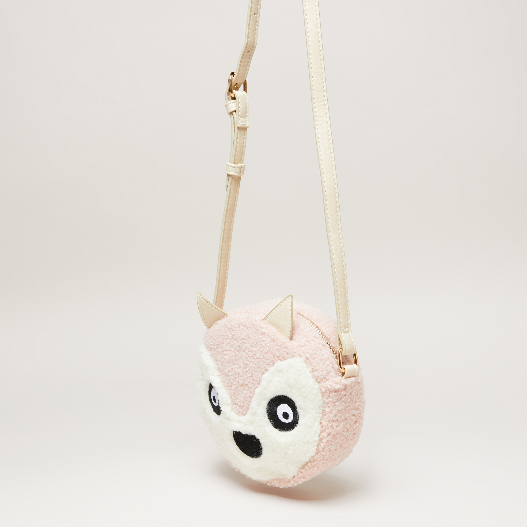 Little Missy Plush Crossbody Bag with Zip Closure-girls-accessories-bags-image-3