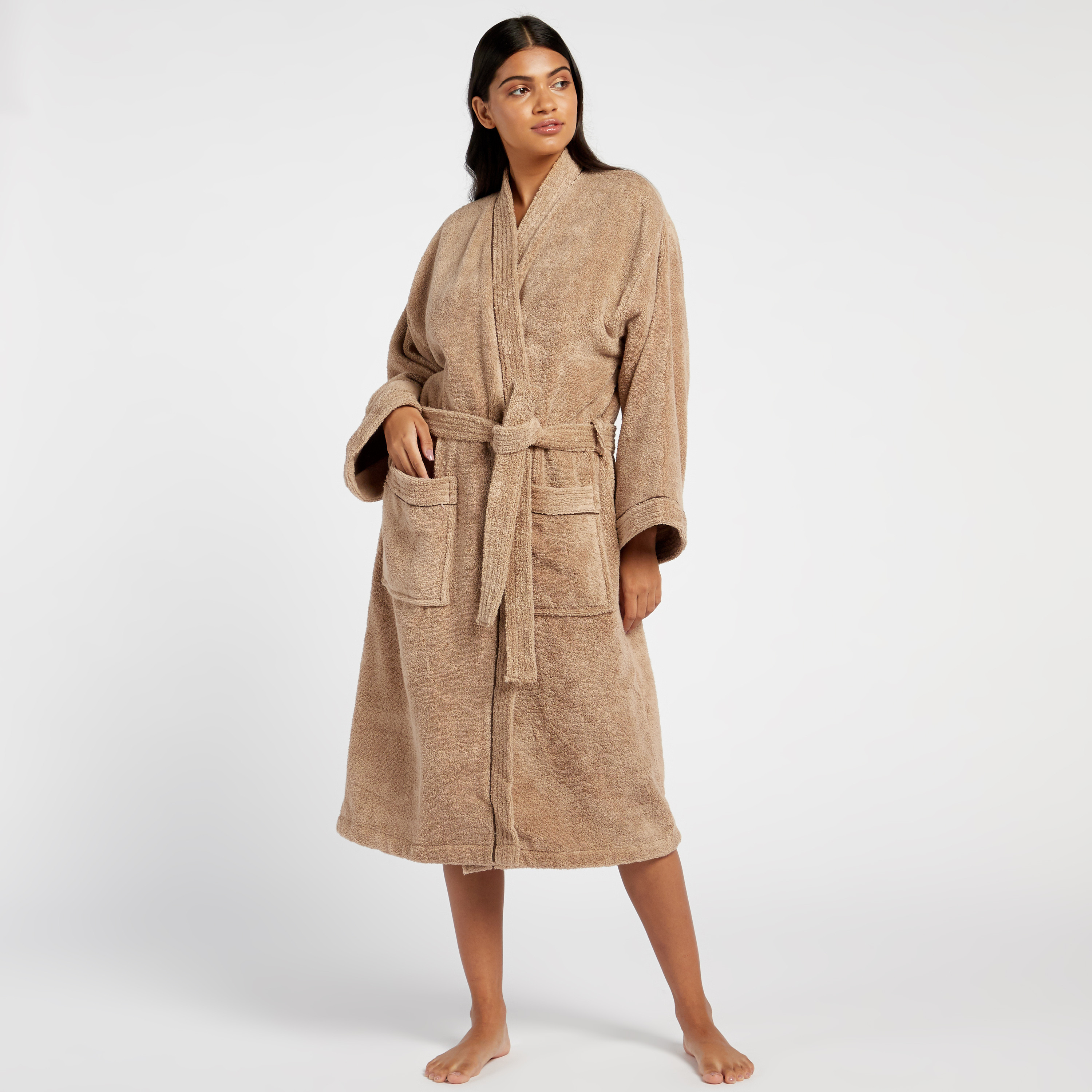 Bathrobe with Sash and Serene Kimono Piping - S-household-bathandlaundry-bathlinen-bathrobesandslippers-bathrobes-image-1