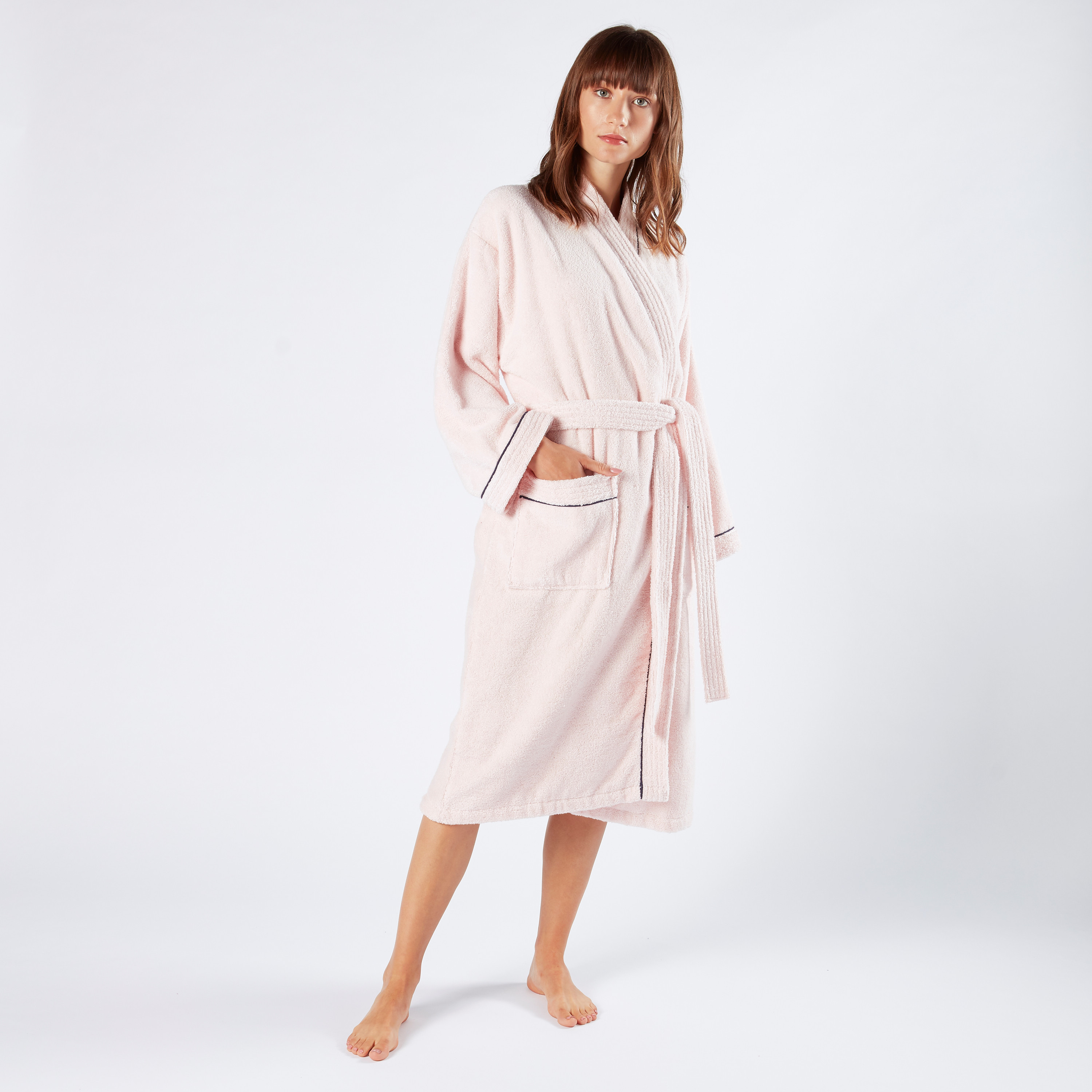 روب حمّام كومينو مع خيوط بارزة من سيرين - مقاس أس-household-bathandlaundry-bathlinen-bathrobesandslippers-bathrobes-image-1