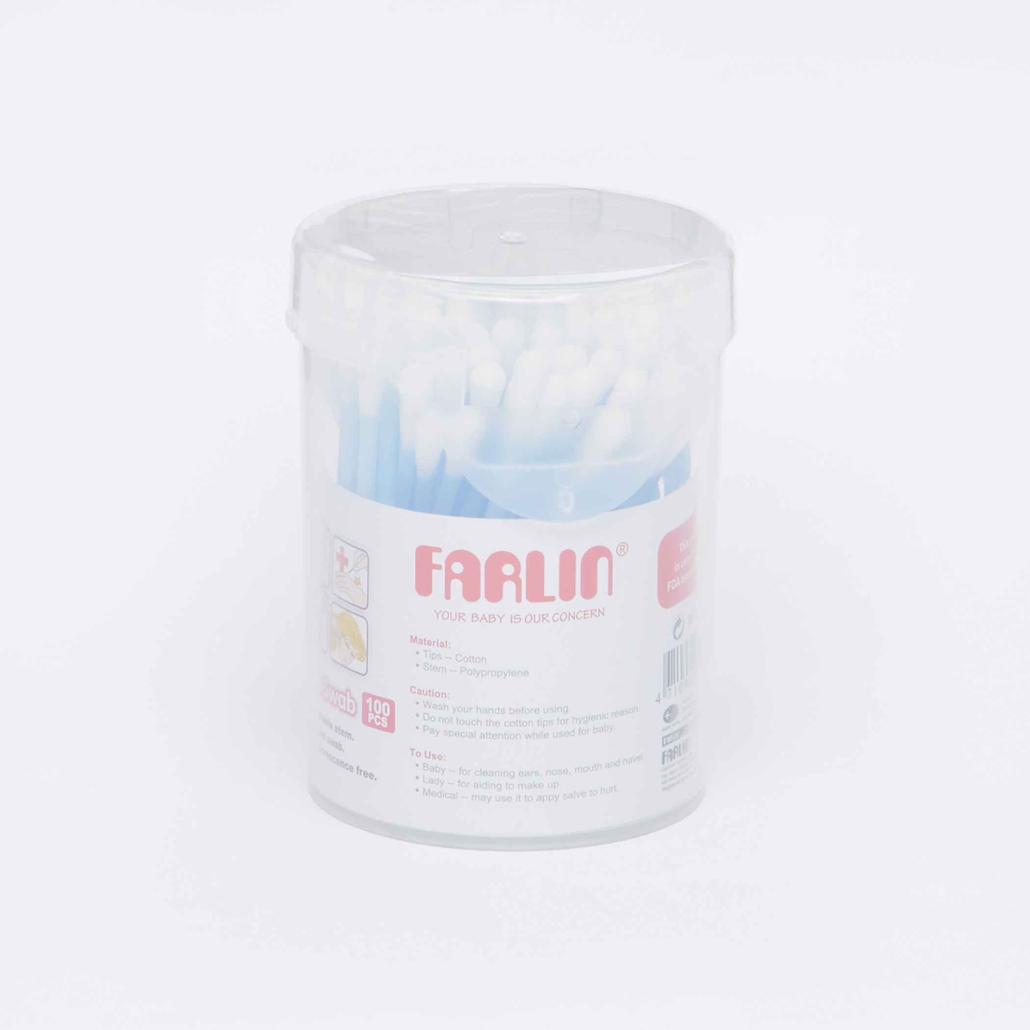FARLIN 100-Piece Cotton Buds-baby-bathandcare-hairbodyskincare-image-1