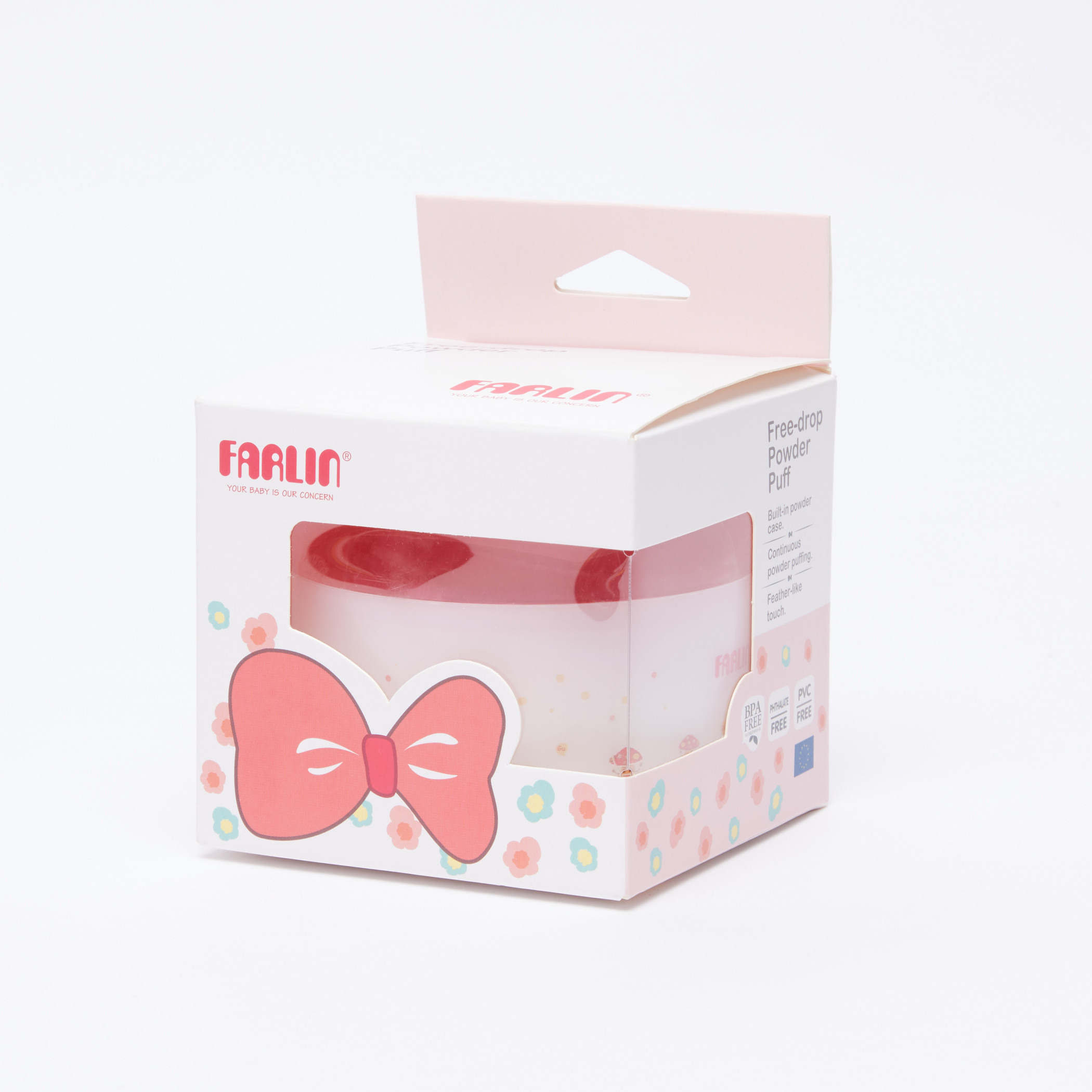 FARLIN Free-Drop Printed Powder Puff-baby-bathandcare-hairbodyskincare-babypowder-image-1