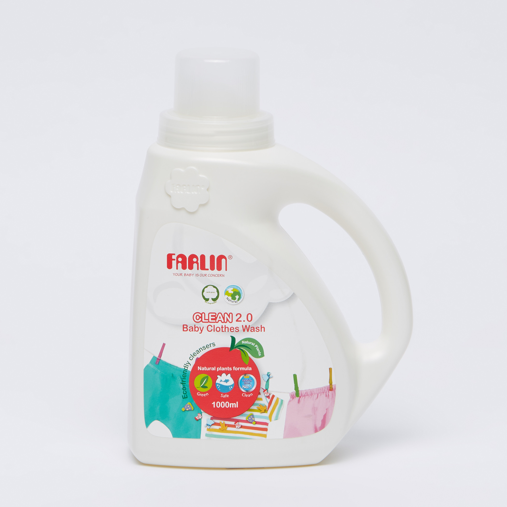 محلول تنظيف ملابس أطفال كلين من فارلين - 1 ل-baby-feeding-cleaningliquids-image-1