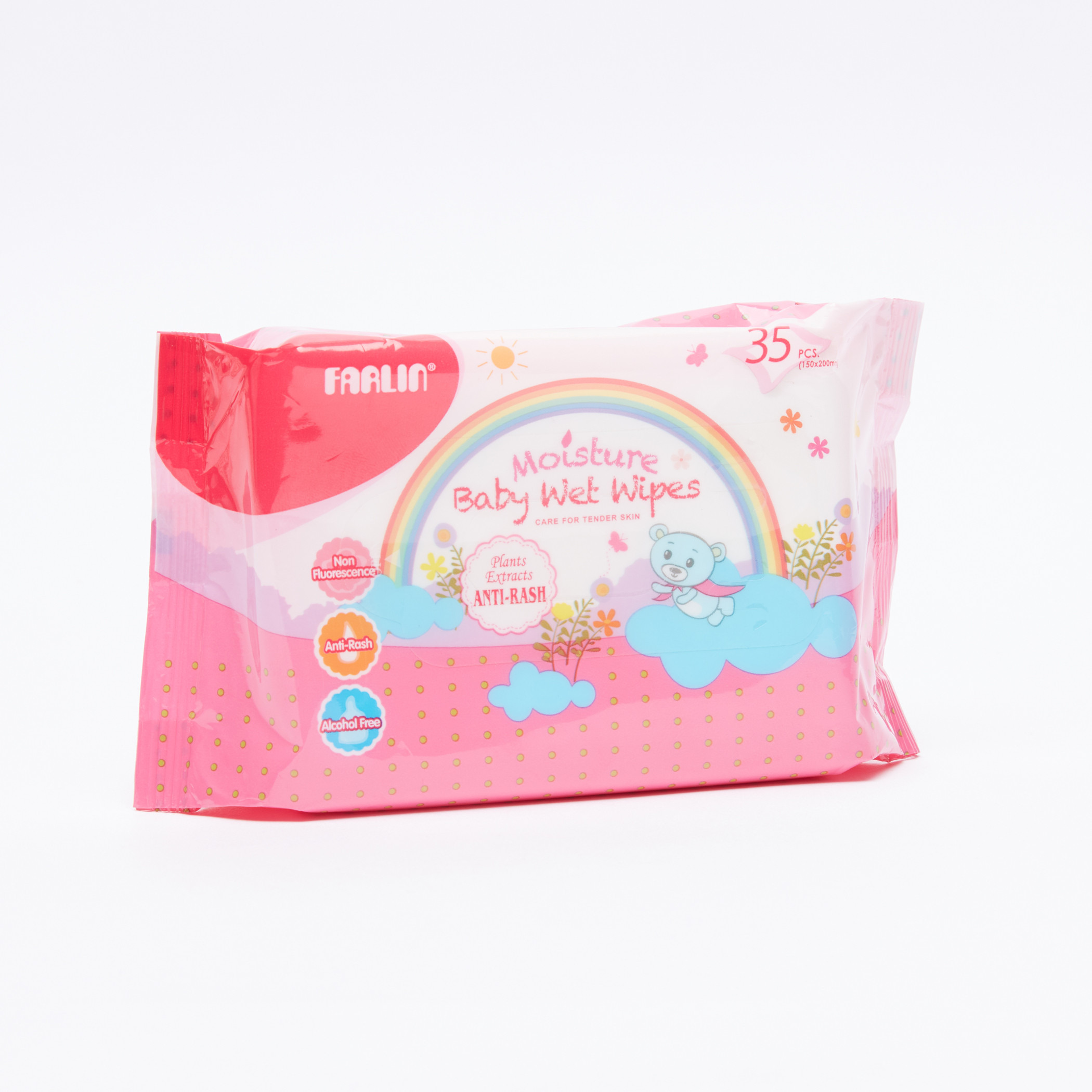 طقم مناديل مبللة للاطفال مضادة للطفح من فارلين - 35 قطعة-baby-bathandcare-wipes-image-1