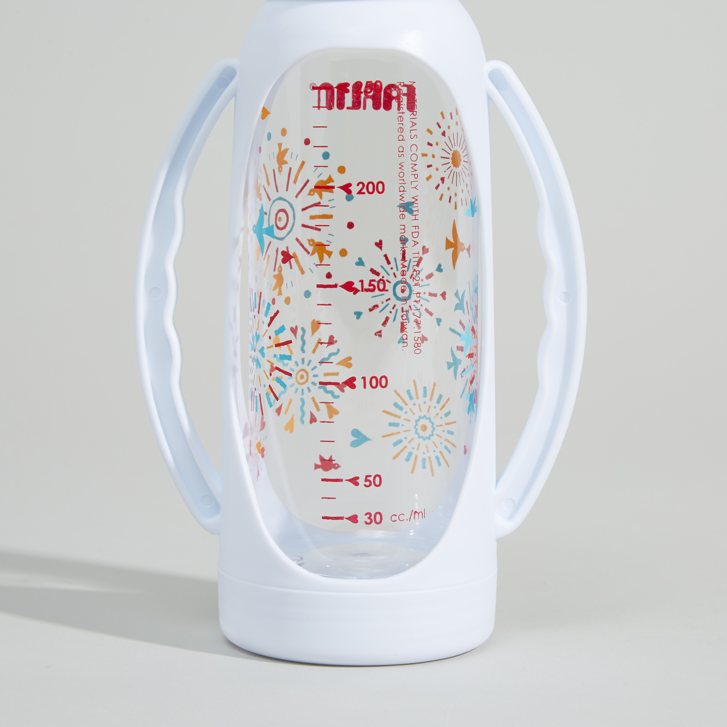 FARLIN Printed Feeding Bottle with Handles - 250 ml-baby-feeding-feedingbottles-bottlesandteats-image-4