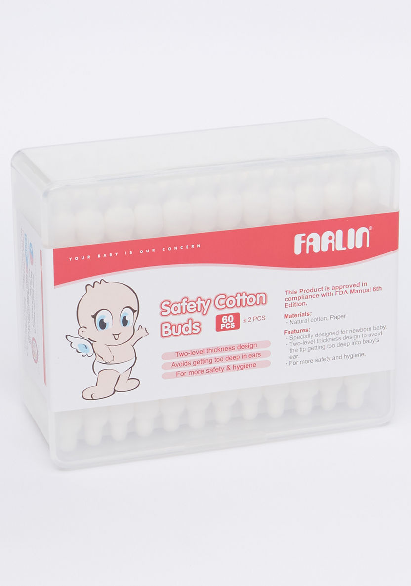FARLIN 60-Piece Safety Cotton Buds Pack-Grooming-image-0