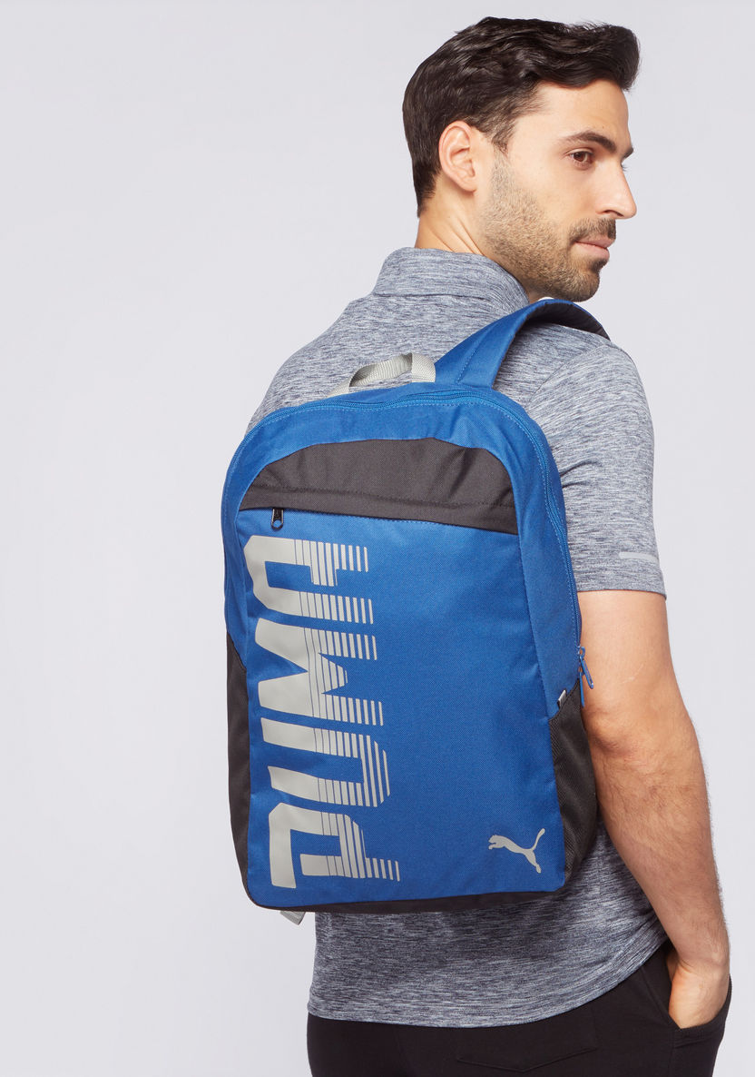PUMA Printed Backpack with Zip Closure-Back To School-image-1