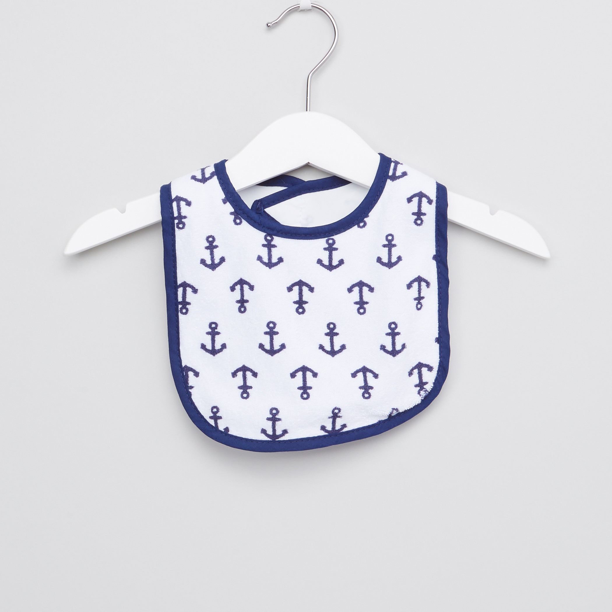 Luvable Friends Embroidered Bib with Hook and Loop Closure - Set of 5-baby-feeding-bibs-image-2