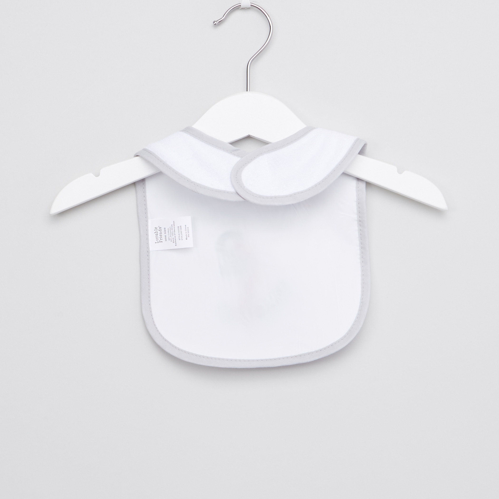 Luvable Friends Embroidered Bib with Hook and Loop Closure - Set of 5-baby-feeding-bibs-image-6