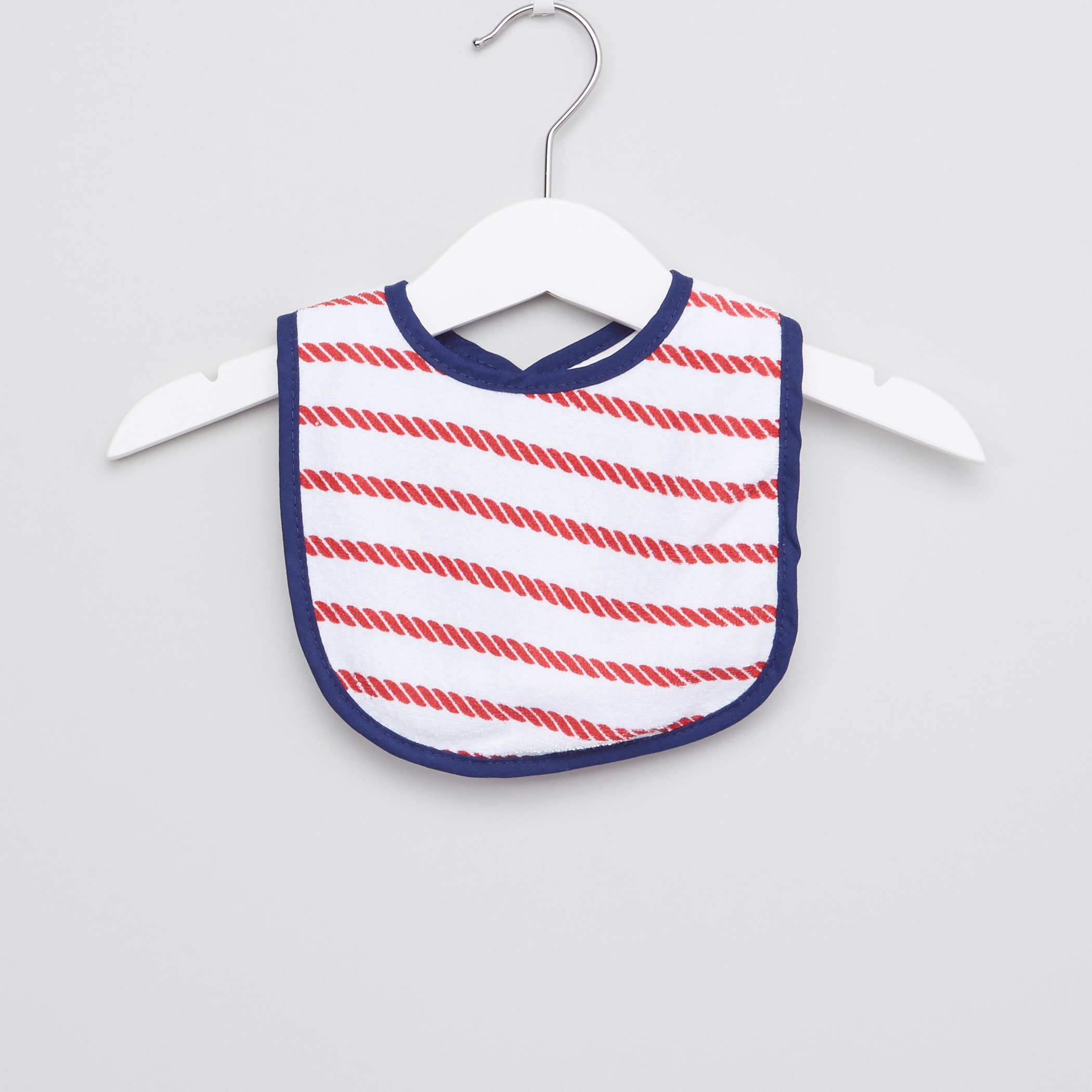 Luvable Friends Embroidered Bib with Hook and Loop Closure - Set of 5-baby-feeding-bibs-image-7