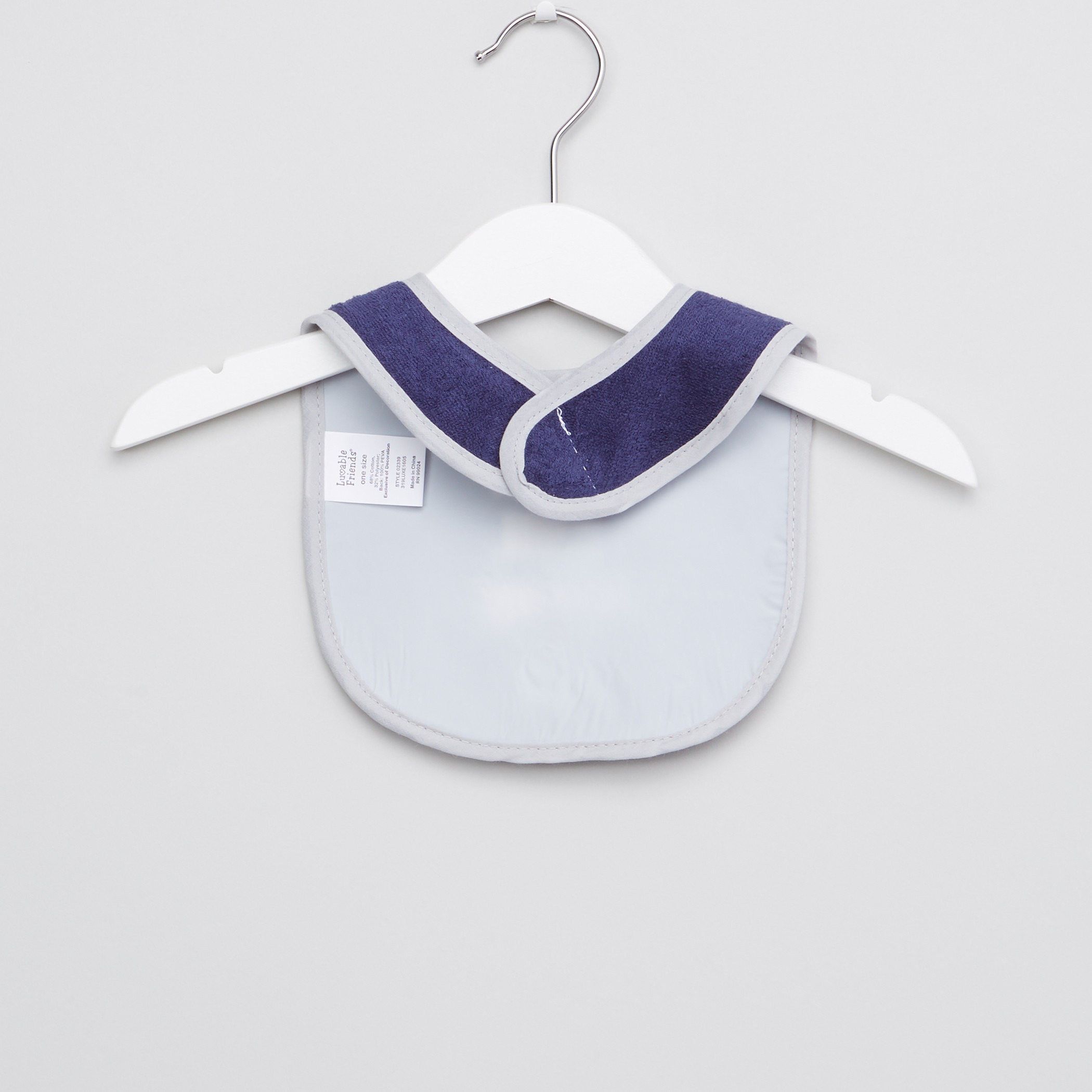 Luvable Friends Embroidered Bib with Hook and Loop Closure - Set of 5-baby-feeding-bibs-image-10
