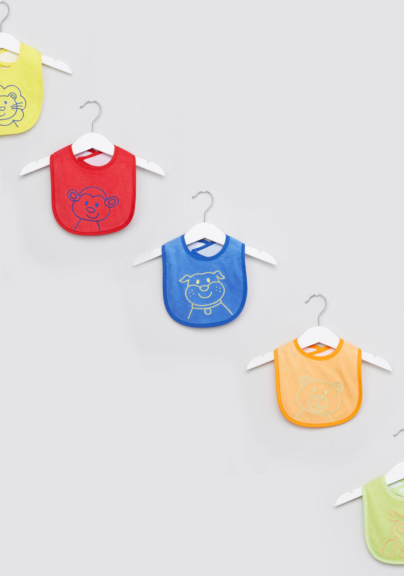 Luvable Friends Embroidered Bib - Set of 5-Accessories-image-0