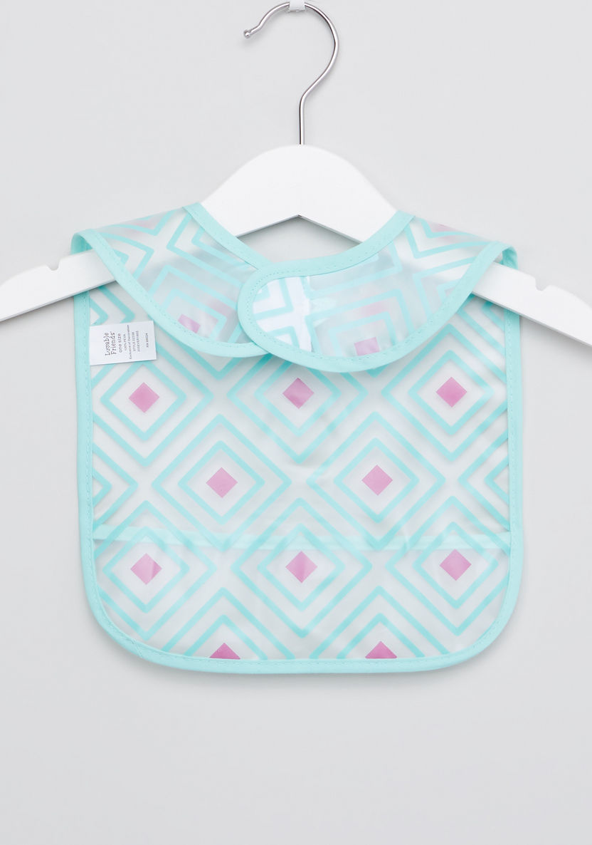 Luvable Friends Printed Easy Clean Bib - Set of 5-Accessories-image-5