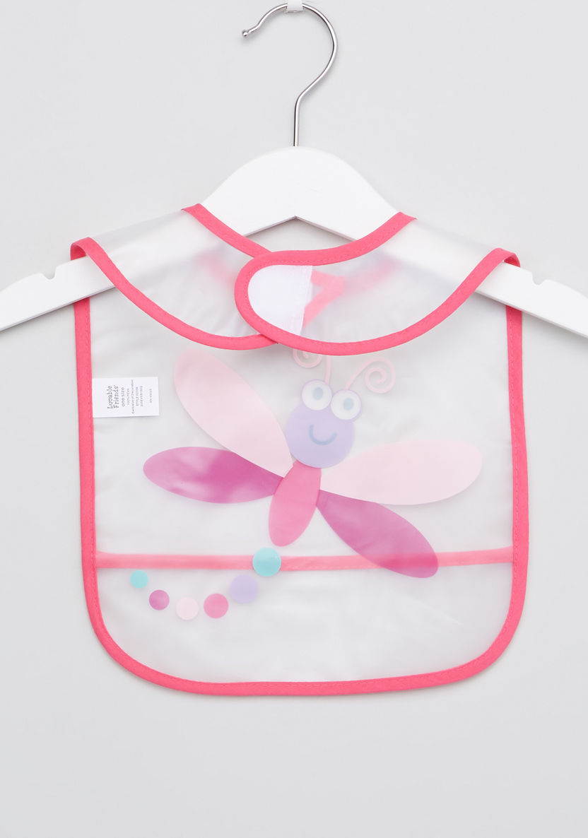 Luvable Friends Printed Easy Clean Bib - Set of 5-Accessories-image-11