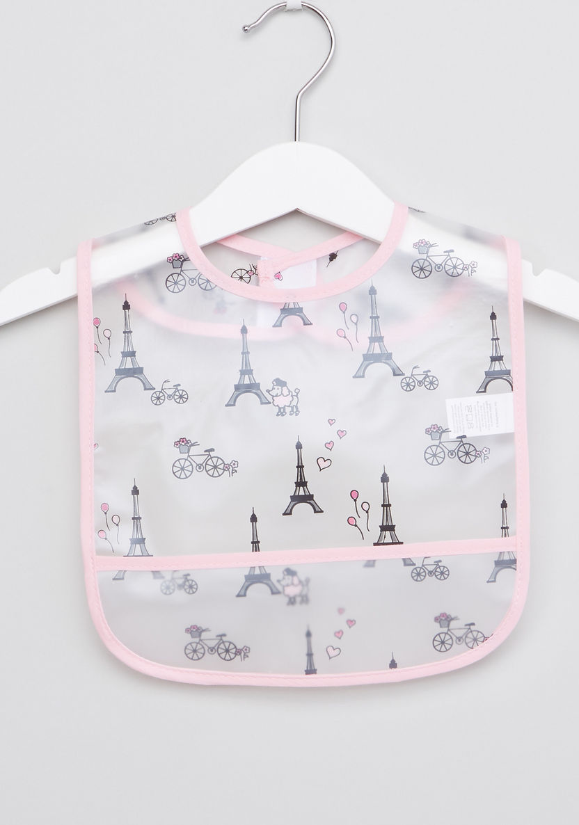 Luvable Friends Printed Bib with Crumb Pocket - Set of 5-Accessories-image-8