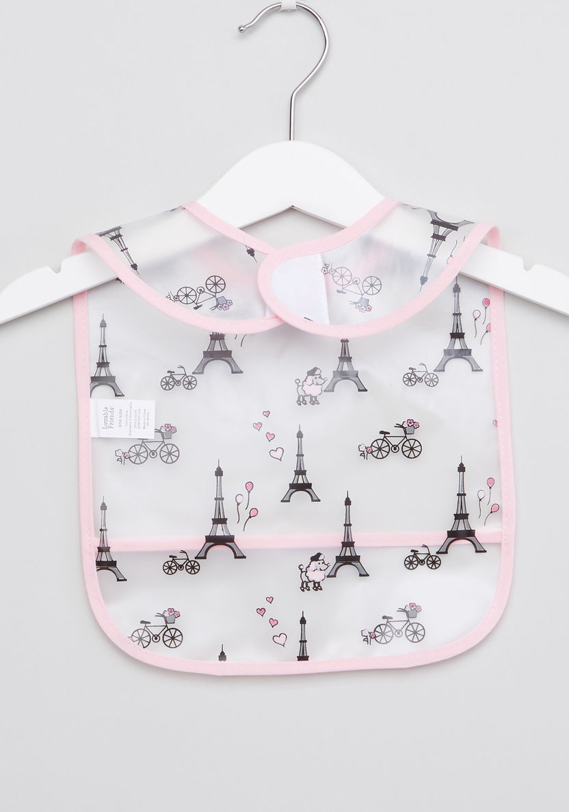 Luvable Friends Printed Bib with Crumb Pocket - Set of 5-Accessories-image-9