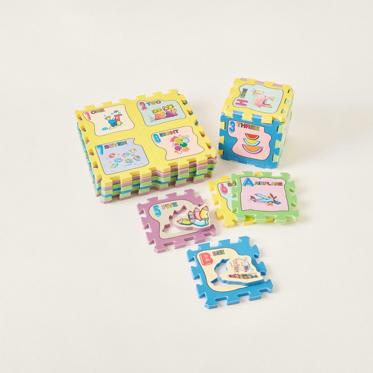 Juniors 36-Piece Play Puzzle Print Mats