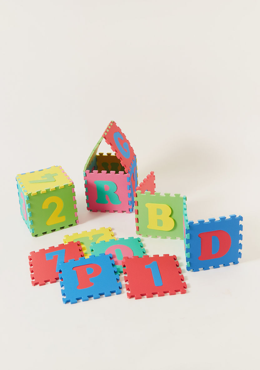 Juniors 36-Pieces Alphabet amd Number Puzzle Mat-Infant Activity-image-0