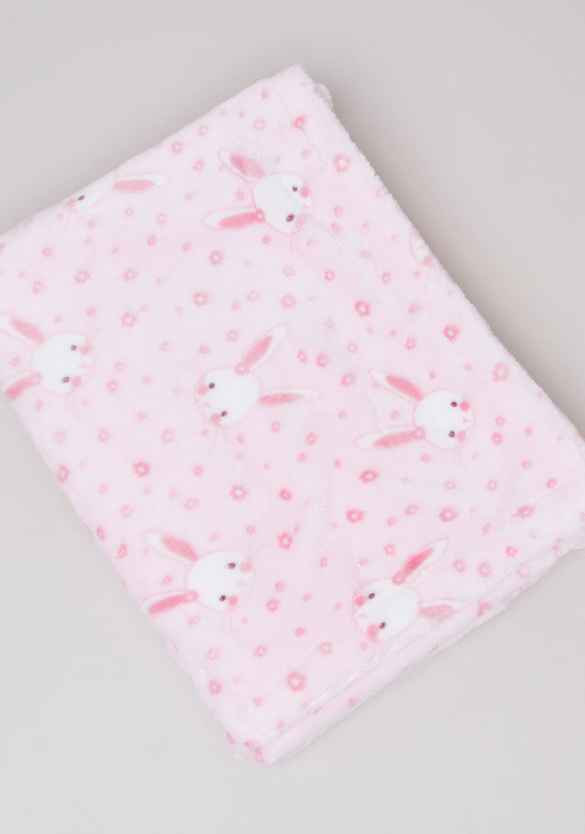 Juniors Rabbit Print Blanket - 76x100 cms-Blankets and Throws-image-0