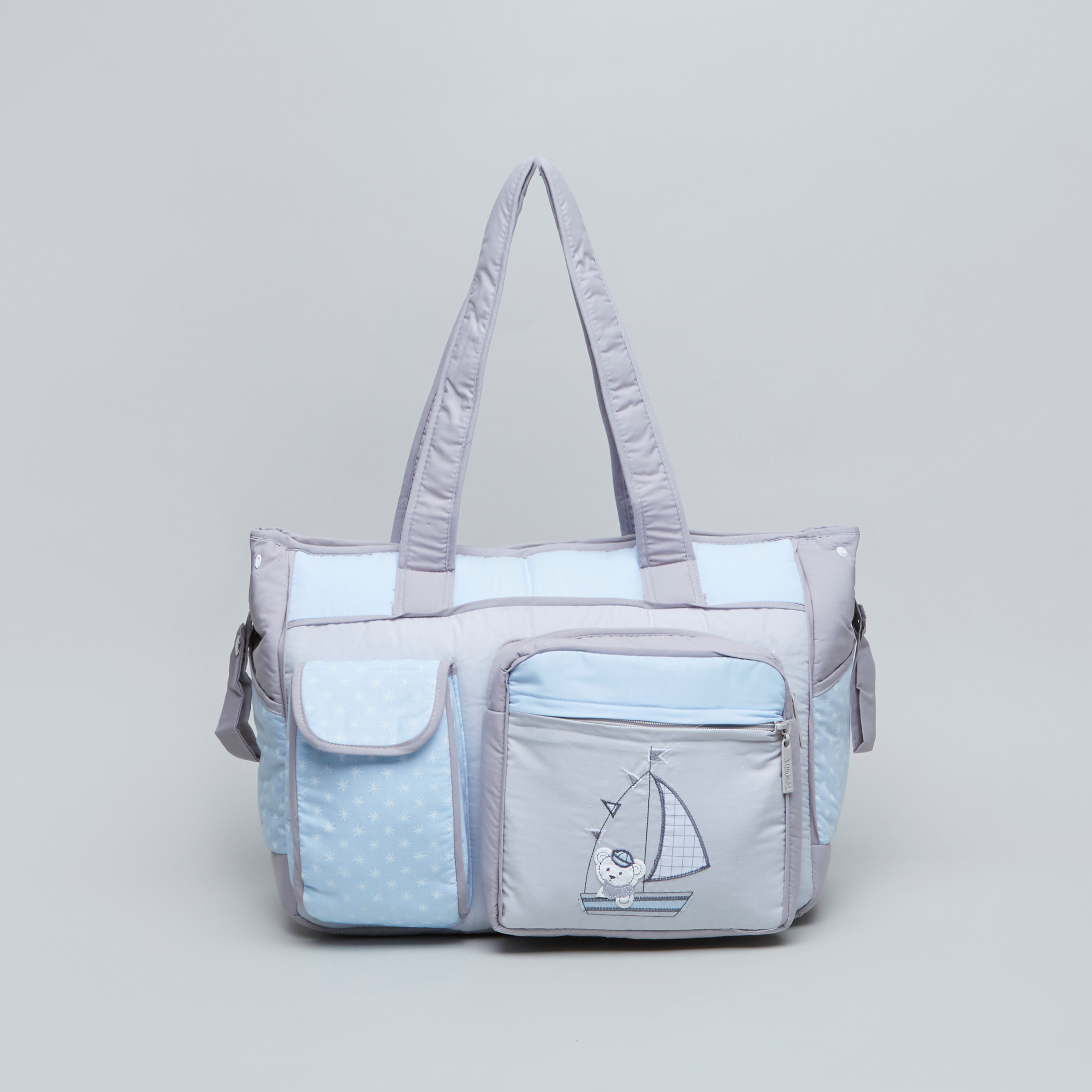 حقيبة الحفاضات بطبعات دب من جونيور.-baby-gear-diaperbags-image-1