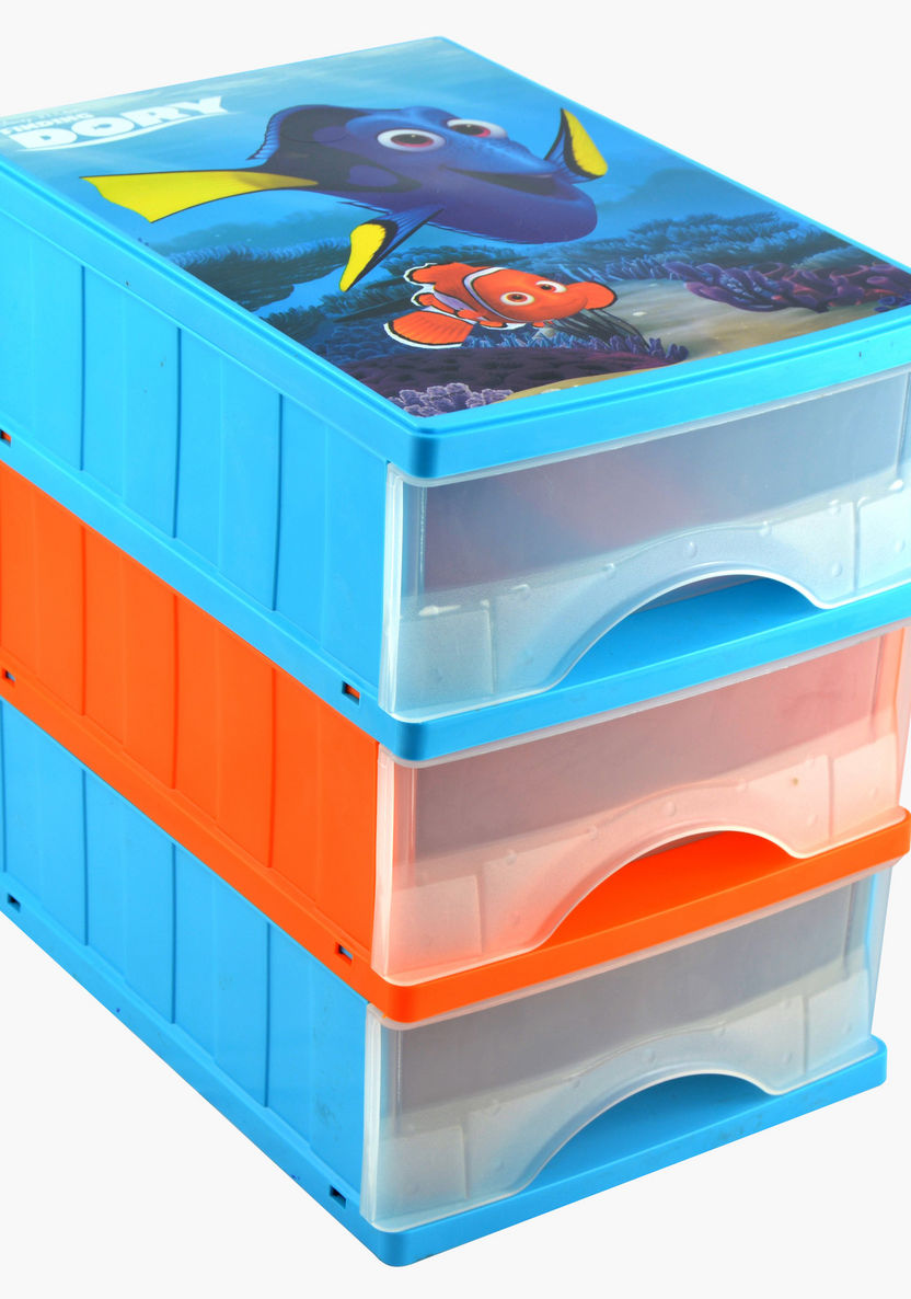 Keeper Finding Dory Printed Drawer Box - Set of 3-Wardrobes and Storage-image-0