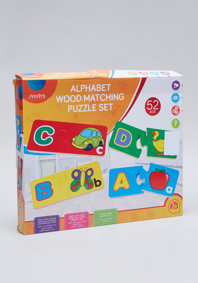 Juniors Alphabet Matching Puzzle Set-Blocks%2C Puzzles and Board Games-image-0