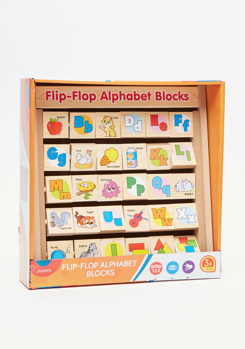 Juniors Flip Flop Alphabet Blocks-Educational-image-0