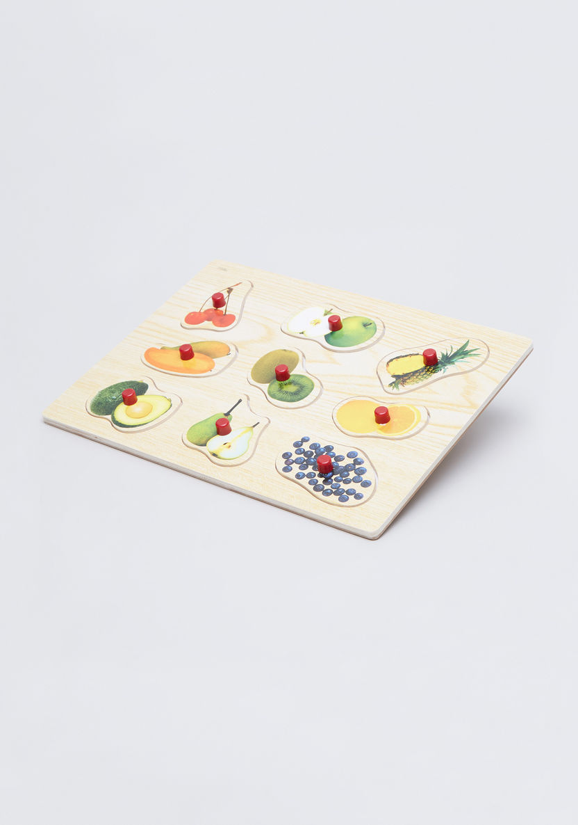 Juniors Fruit Puzzle Board with Knobs-Baby and Preschool-image-0