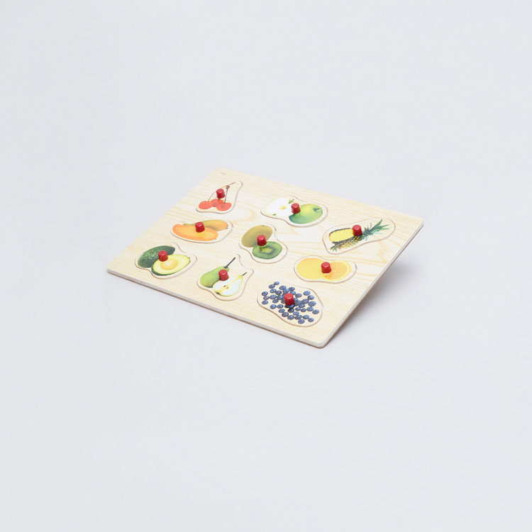 Juniors Fruit Puzzle Board with Knobs