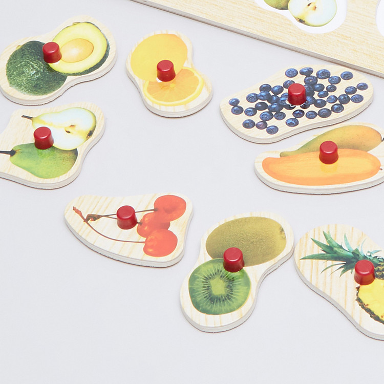 Juniors Fruit Puzzle Board with Knobs