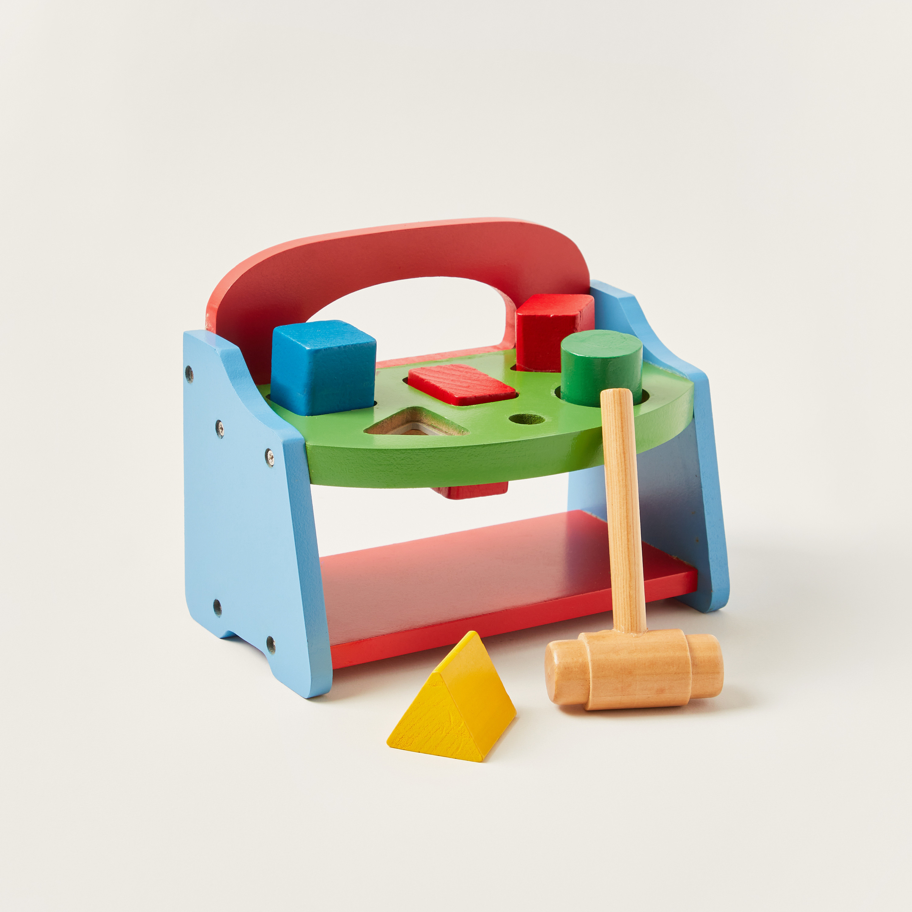 Juniors My First Wooden Pounding Bench-toys-babyandtoddlertoys-learningtoys-image-1