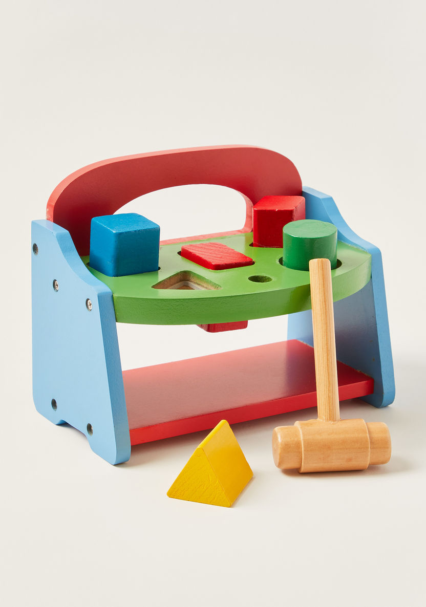 Juniors My First Wooden Pounding Bench-Baby and Preschool-image-0