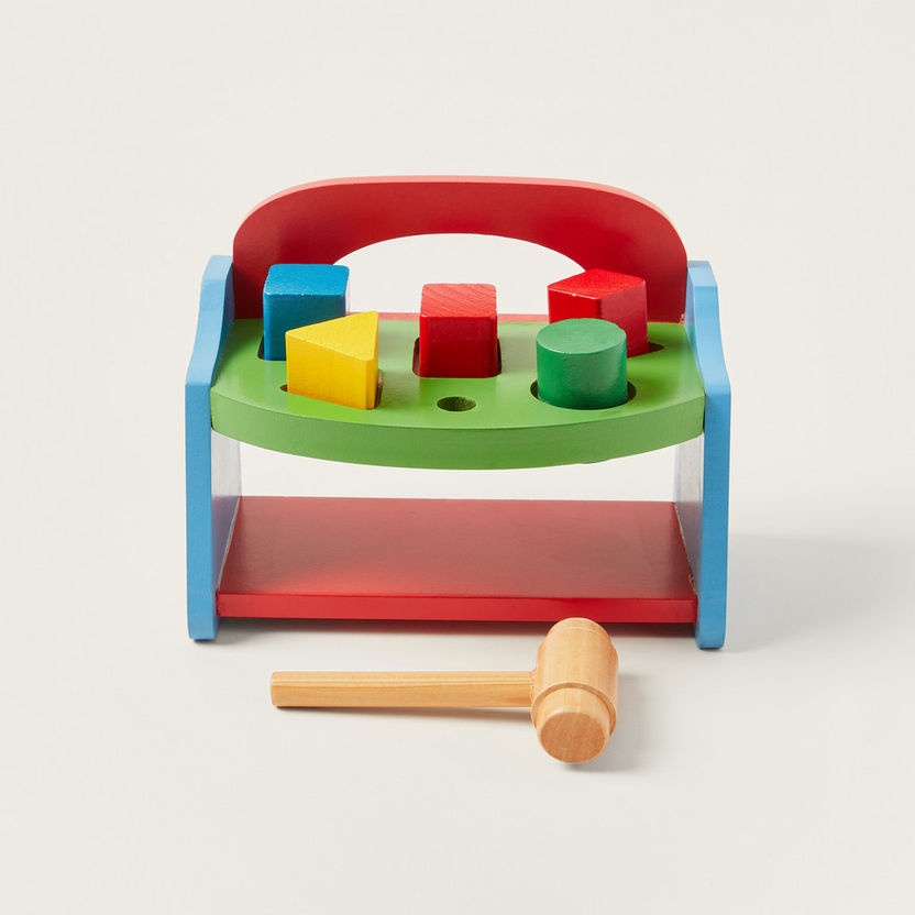 Juniors My First Wooden Pounding Bench-Baby and Preschool-image-1