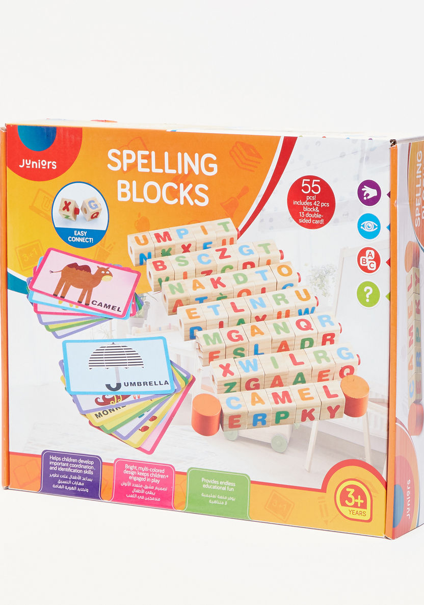 Juniors Spelling Blocks-Blocks%2C Puzzles and Board Games-image-0