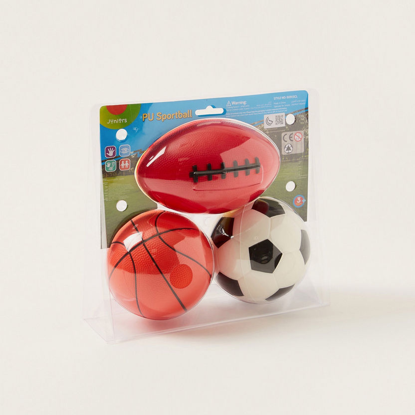 Juniors 3-Piece Sports Ball Set-Outdoor Activity-image-3