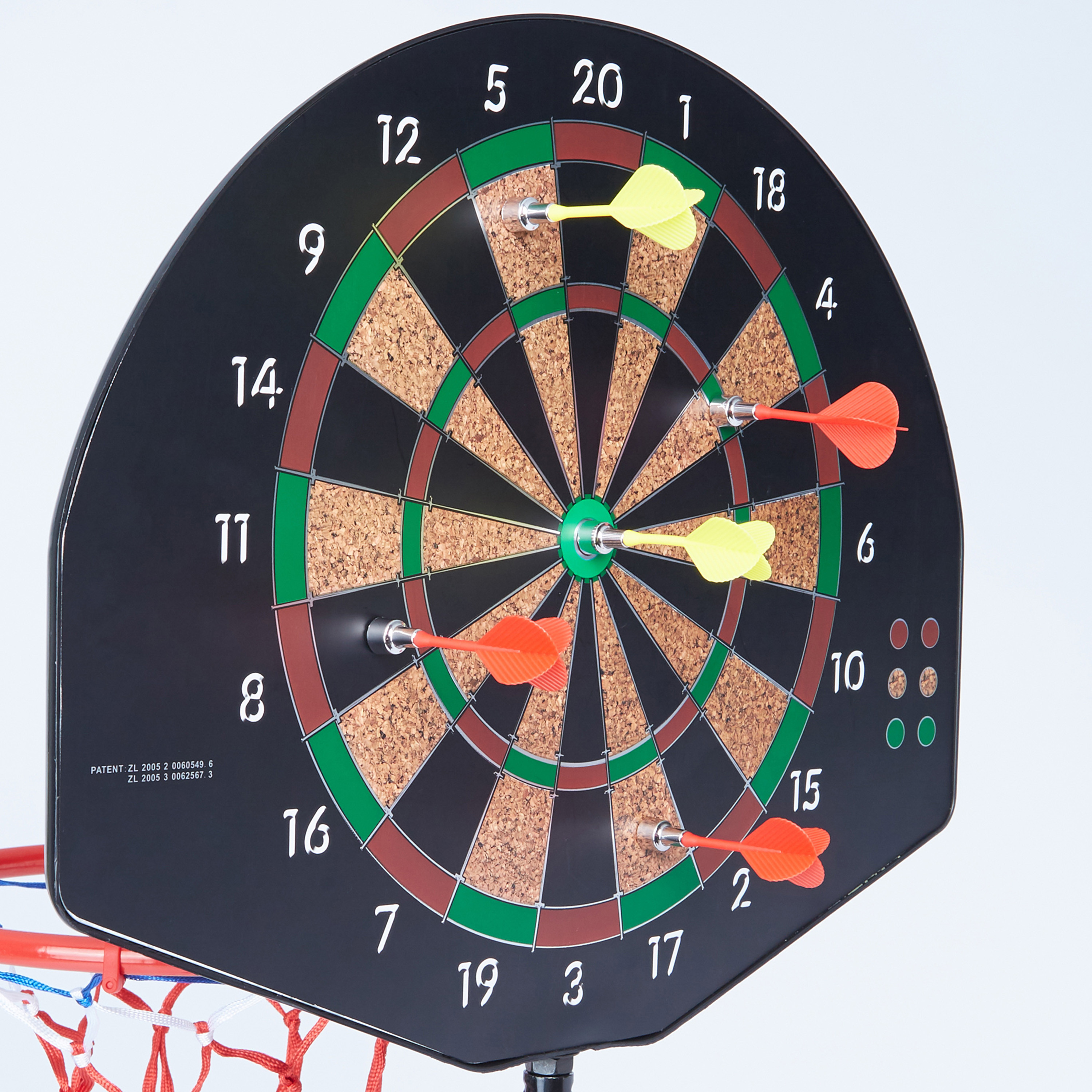 Juniors 2-in-1 Basketball Stand with Dart Target Playset-toys-outdoor-sports-image-3