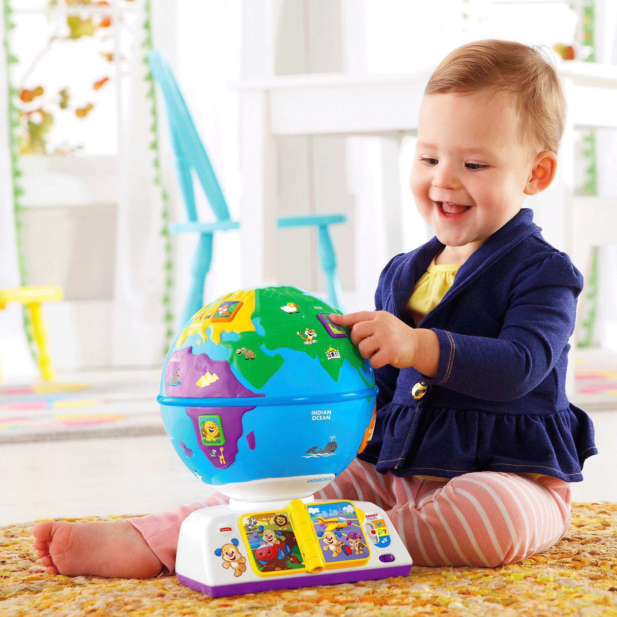 Buy Fisher Price Laugh Learn Greetings Interactive Globe Toy Online Mothercare Bahrain