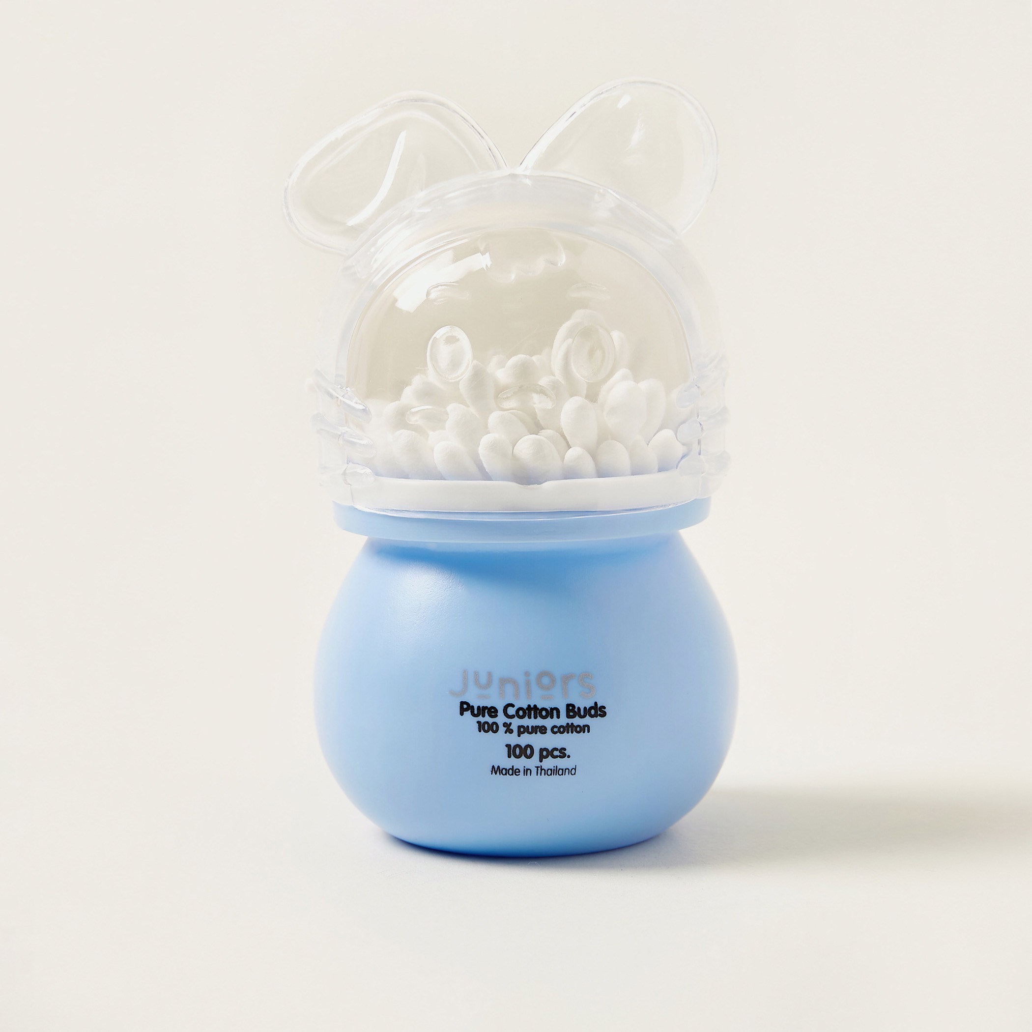 Juniors 100-Piece Pure Cotton Buds in Rabbit Jar-baby-bathandcare-hairbodyskincare-image-1