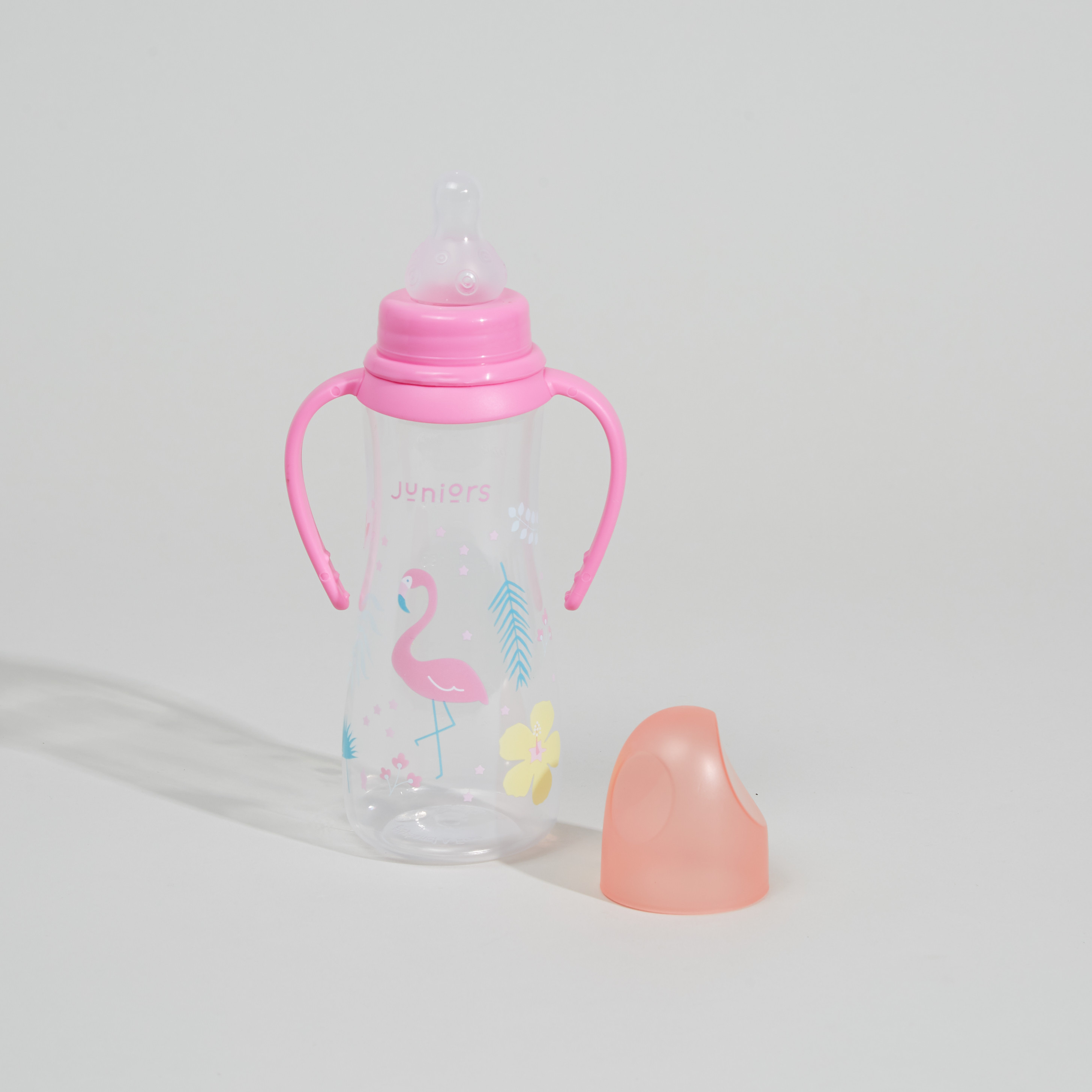 Juniors Flamingo Printed Feeding Bottle - 250 ml-baby-feeding-feedingbottles-bottlesandteats-image-1