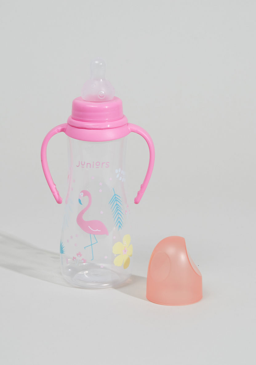 Juniors Flamingo Printed Feeding Bottle - 250 ml-Bottles and Teats-image-0