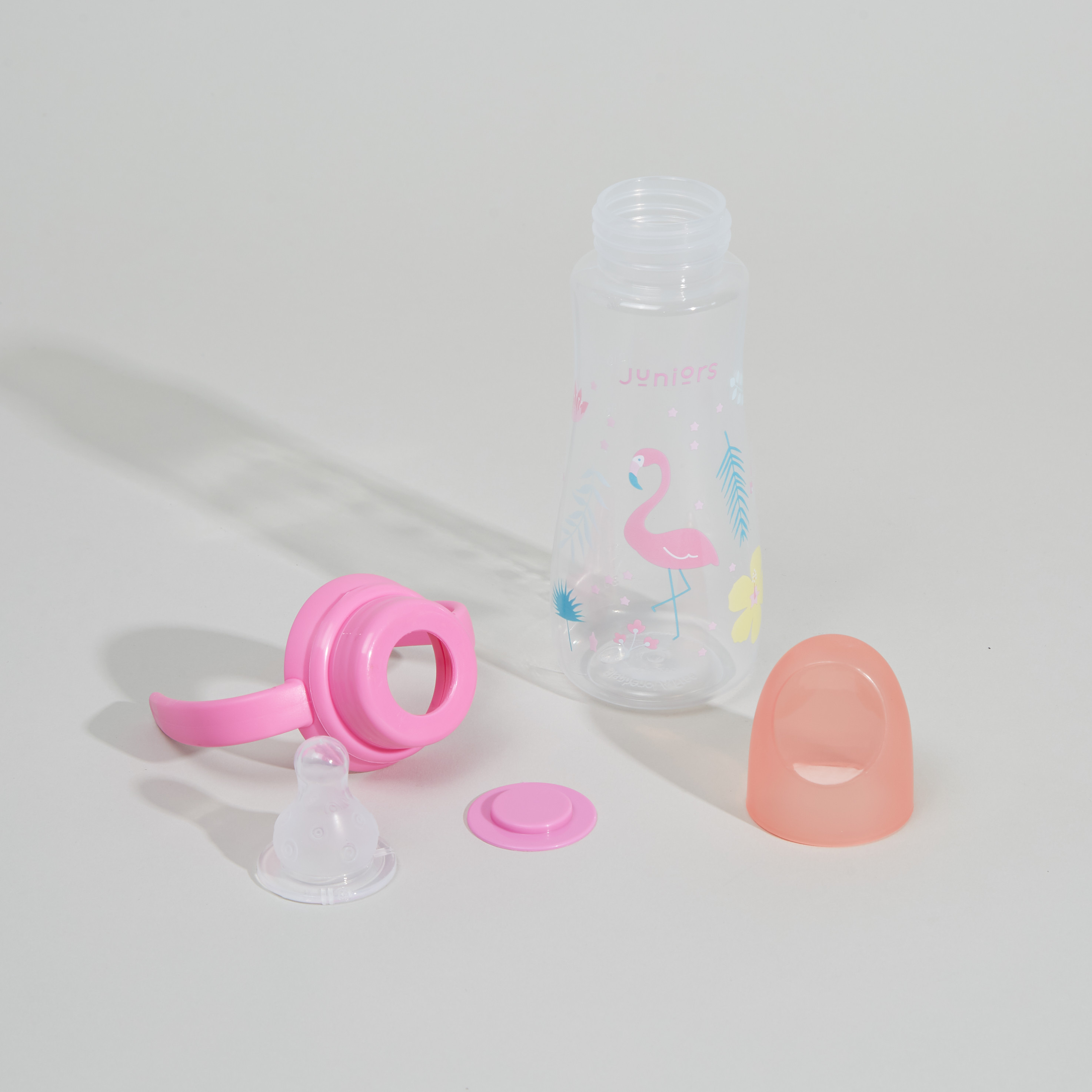 Juniors Flamingo Printed Feeding Bottle - 250 ml-baby-feeding-feedingbottles-bottlesandteats-image-2