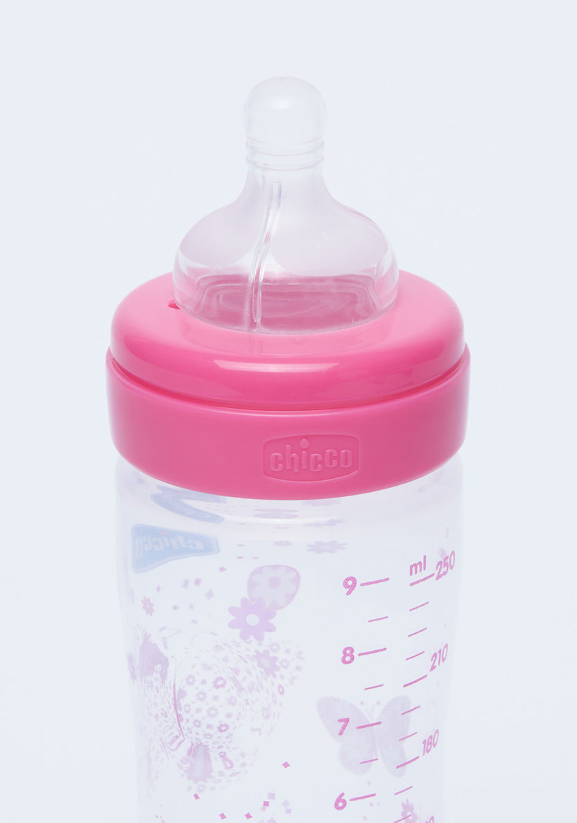 Chicco Printed Feeding Bottle  - 250 ml-Bottles and Teats-image-1