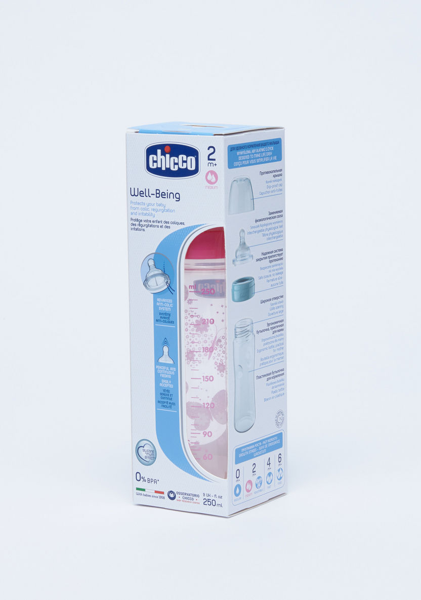 Chicco Printed Feeding Bottle  - 250 ml-Bottles and Teats-image-3