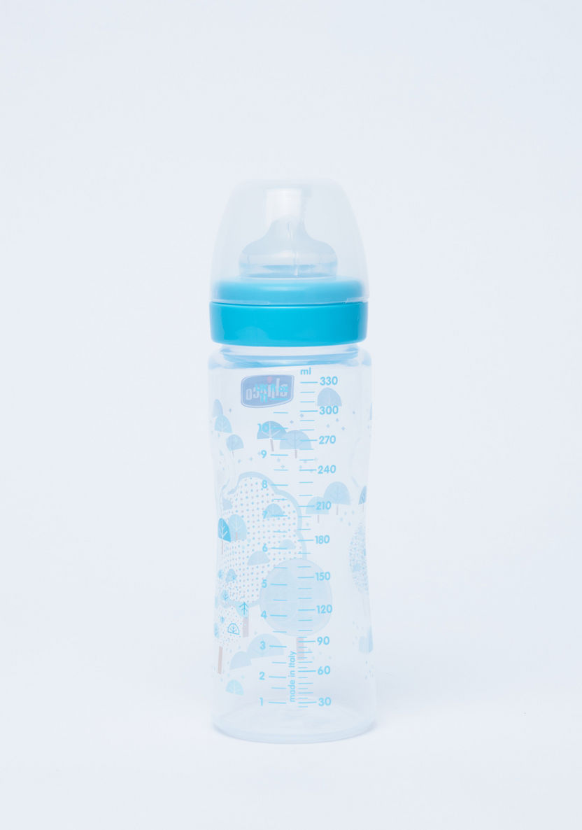 Chicco Well Being Feeding Bottle - 330 ml-Bottles and Teats-image-2