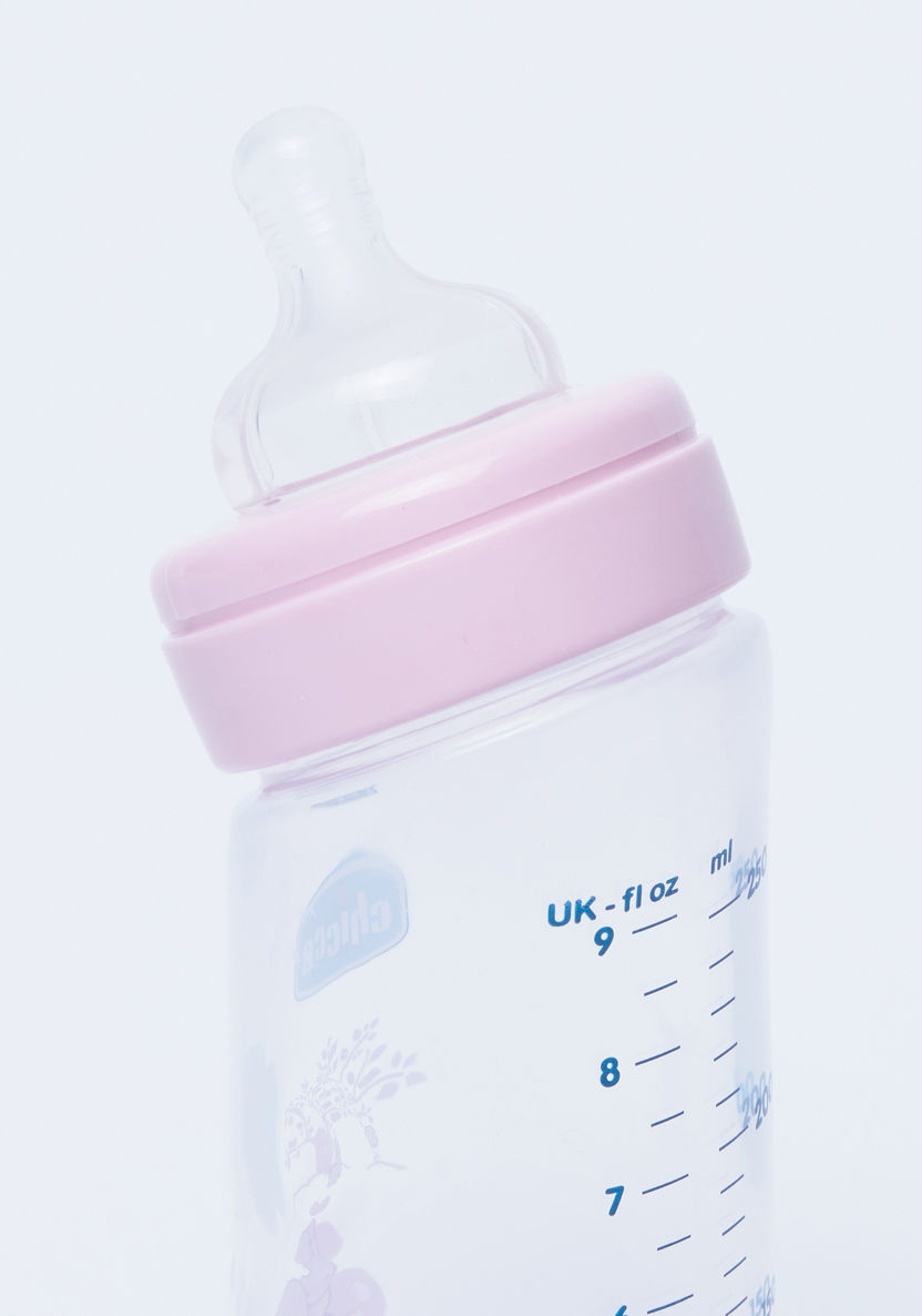 Chicco Angled Feeding Bottle with Cap- 250 ml-Bottles and Teats-image-1