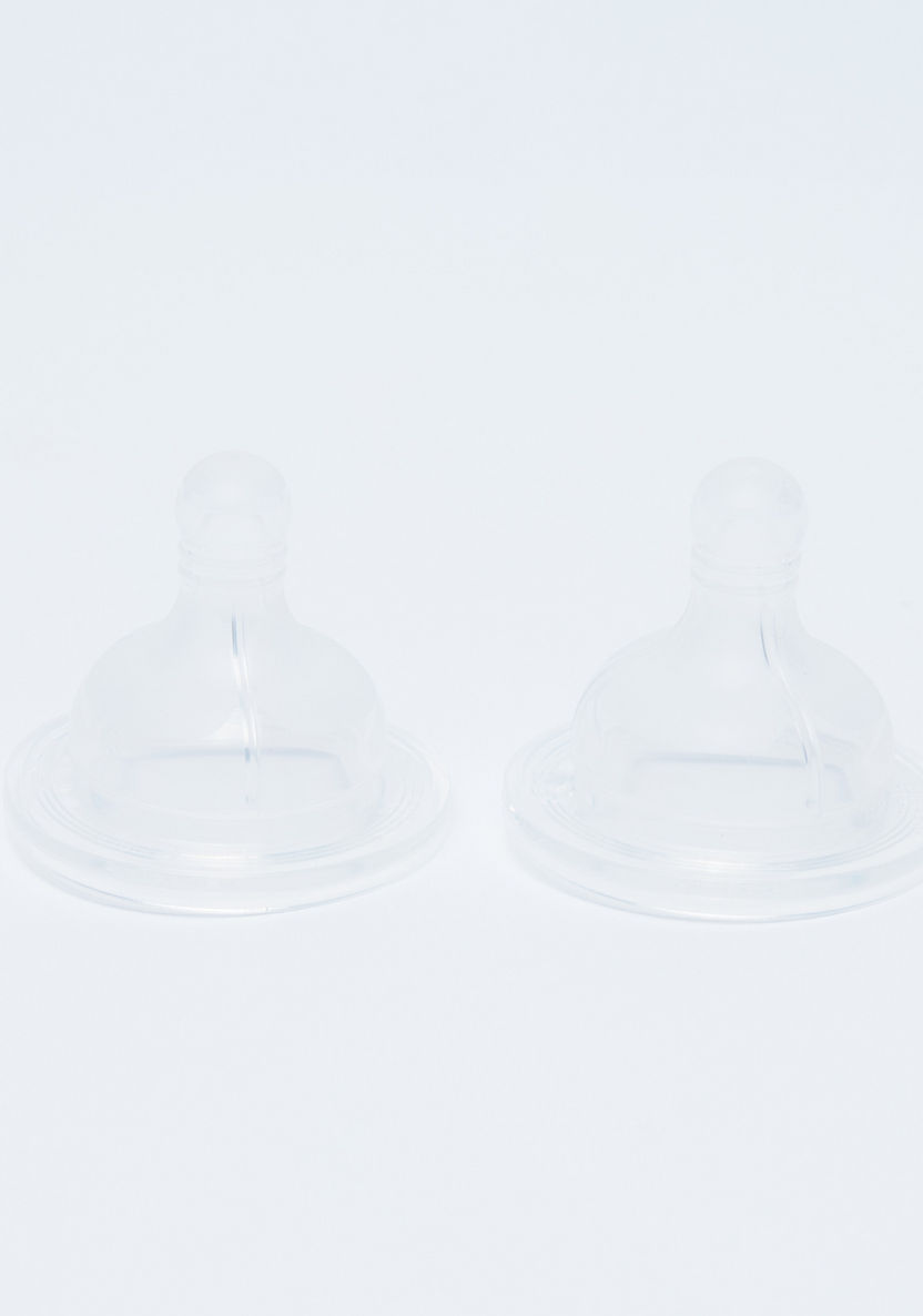 Chicco Silicone Teat - Set of 2-Bottles and Teats-image-0