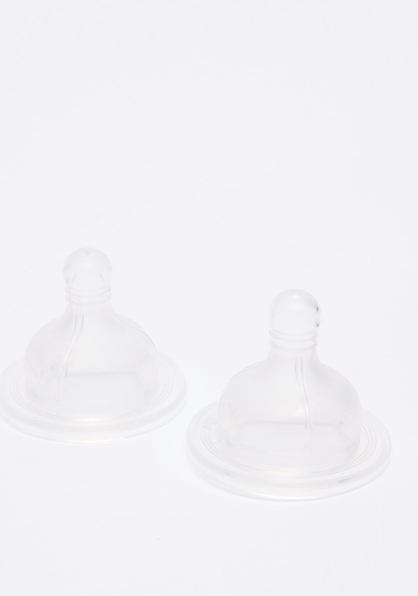 Chicco Feeding Bottle Nipple - Set of 2-Bottles and Teats-image-1